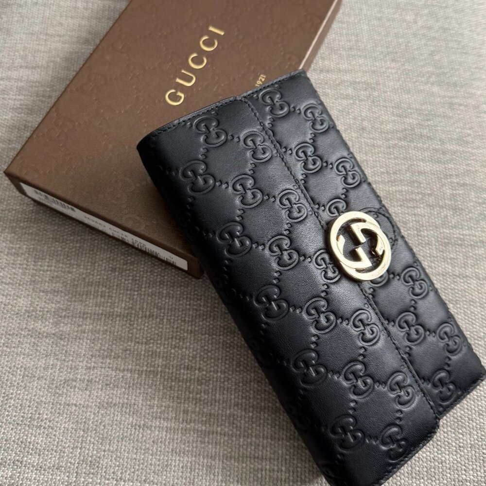 Gucci Iconic Black Leather Wallet